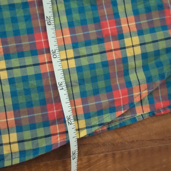 J Crew Men's Multicolor Plaid Shirt, XLT Tall Shirt - Picture 2 of 4